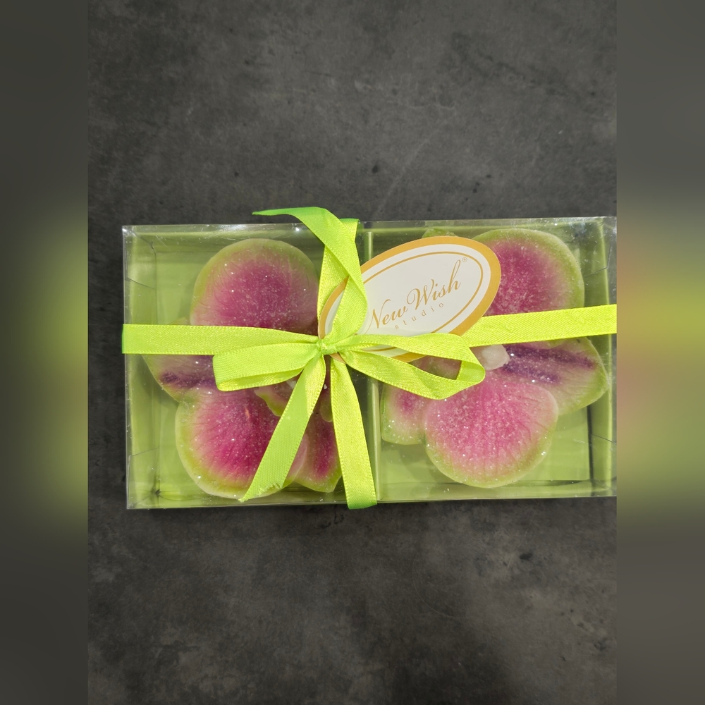 Pink and Green Decorative Candles